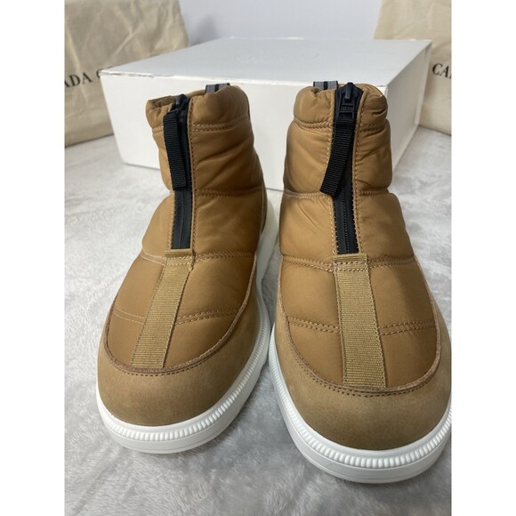 Canada Goose White Label Cypress Puffer Boots New W/ Box Sandal Wood White Sz 9 - Picture 3 of 16